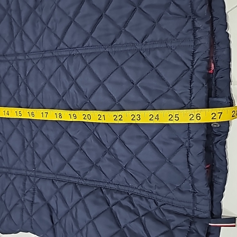 Tommy Hilfiger Diamond Puffer hoodie Jacket Coat Size XS navy blue - Picture 9 of 16
